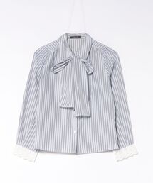 SWINGLE | 【3/6(Fri)発売】カフスレースボウタイブラウス(シャツ/ブラウス)
