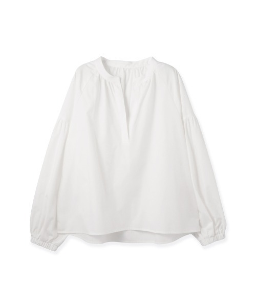 ketty(ケティ)の「ハイカウントタイプライターキーネックブラウス(シャツ/ブラウス・レディース・オフホワイト/サックスブルー/グリーン・M)」の10枚目の写真
