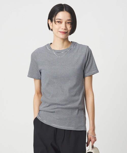 PETIT BATEAU（プチバトー）の「【別注】＜PETIT BATEAU＞ショートスリーブ プリント Tシャツ（Tシャツ/カットソー・レディース・ダークグレー/ワインレッド/その他1/オフホワイト・FREE）」の4枚目の写真