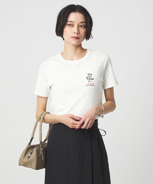 PETIT BATEAU（プチバトー）の「【別注】＜PETIT BATEAU＞ショートスリーブ プリント Tシャツ（Tシャツ/カットソー・レディース・ダークグレー/ワインレッド/その他1/オフホワイト・FREE）」の11枚目の写真