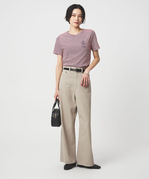 PETIT BATEAU（プチバトー）の「【別注】＜PETIT BATEAU＞ショートスリーブ プリント Tシャツ（Tシャツ/カットソー・レディース・ダークグレー/ワインレッド/その他1/オフホワイト・FREE）」の19枚目の写真