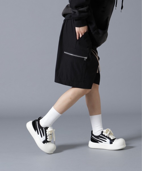 DANKE SCHON(ダンケシェーン)の「【WEB&DEPOT限定】DankeSchon/ダンケシェーン/PTWILL FLAP CARGO SHORTS(カーゴパンツ・レディース・ブラック・L/M)」の15枚目の写真