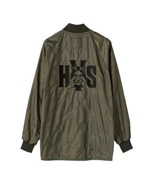 HYSTERIC GLAMOUR（ヒステリックグラマー）の「LAVENHAM×HYSTERIC BOMBER JACKET（ブルゾン・メンズ・ブラック/カーキ・X-LARGE/LARGE/MEDIUM/SMALL）」の3枚目の写真