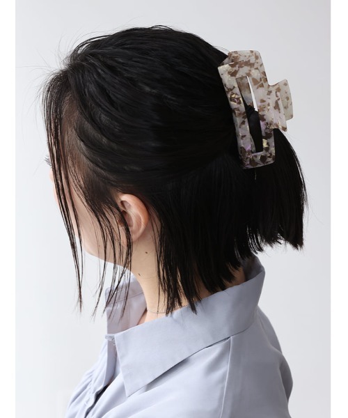 Edit Sheen（エディットシーン）の「ミックスカラーヘアクリップ（ヘアゴム・レディース・グリーン/ブラウン/オフホワイト・FREE）」の3枚目の写真