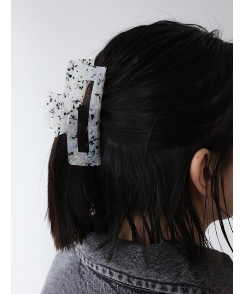 Edit Sheen（エディットシーン）の「ミックスカラーヘアクリップ（ヘアゴム・レディース・グリーン/ブラウン/オフホワイト・FREE）」の6枚目の写真