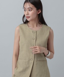 GLOBAL WORK | MATINEE LINE/リネンライク/ジレ/646657(ベスト)