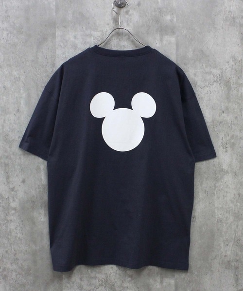 Disney(ディズニー)の「MICKEYMOUSE ミッキーマウス 半袖Tシャツ(Tシャツ/カットソー・メンズ・オレンジ/チャコール/オフホワイト/杢グレー/ダークグリーン/ブラック・M/L/XL)」の15枚目の写真
