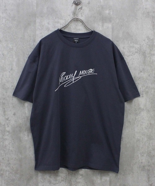 Disney(ディズニー)の「MICKEYMOUSE ミッキーマウス 半袖Tシャツ(Tシャツ/カットソー・メンズ・オレンジ/チャコール/オフホワイト/杢グレー/ダークグリーン/ブラック・M/L/XL)」の16枚目の写真