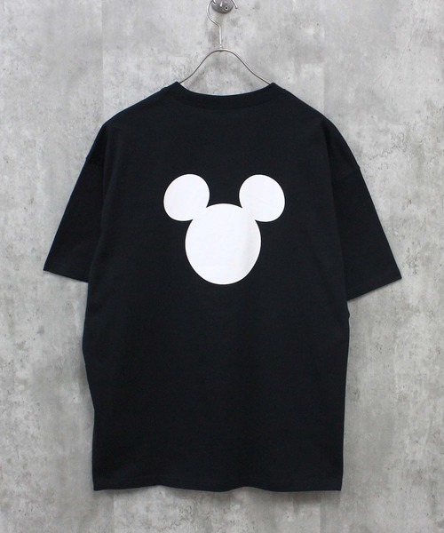 Disney(ディズニー)の「MICKEYMOUSE ミッキーマウス 半袖Tシャツ(Tシャツ/カットソー・メンズ・オレンジ/チャコール/オフホワイト/杢グレー/ダークグリーン/ブラック・M/L/XL)」の17枚目の写真