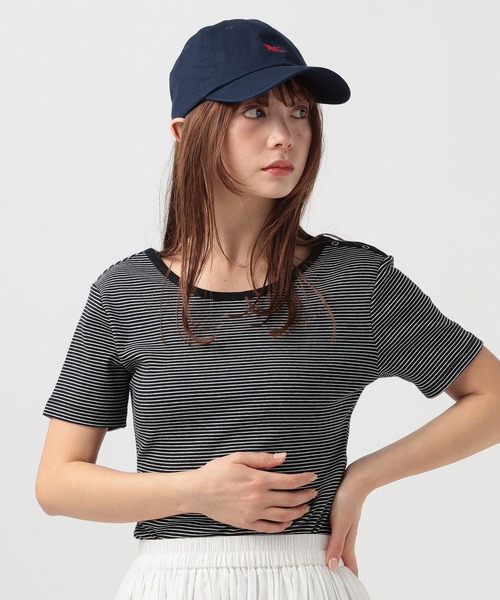 BAYFLOW(ベイフロー)の「バックオープンボーダーTシャツ(Tシャツ/カットソー・レディース・グレー/ブラック/レッド・FREE)」の20枚目の写真