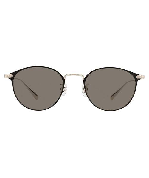UNITED ARROWS（ユナイテッドアローズ）の「Zoff｜UNITED ARROWS ユナイテッドアローズ ボストン型 サングラス｜丸型 メタル カラーレンズ 太縁フレーム おしゃれ 紫外線対策 UVカット 男女兼用 メンズ レディース 男性用 女性用 ユニセックス（サングラス・レディース・ブラウン/ブラック系その他6/ブラウン系その他・FREE）」の2枚目の写真