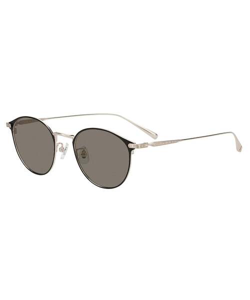UNITED ARROWS（ユナイテッドアローズ）の「Zoff｜UNITED ARROWS ユナイテッドアローズ ボストン型 サングラス｜丸型 メタル カラーレンズ 太縁フレーム おしゃれ 紫外線対策 UVカット 男女兼用 メンズ レディース 男性用 女性用 ユニセックス（サングラス・レディース・ブラウン/ブラック系その他6/ブラウン系その他・FREE）」の4枚目の写真