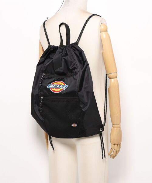 Dickies(ディッキーズ)の「【DICKIES/ディッキーズ】ロゴナップサック 巾着バッグ リュック 通学 ジム 部活 ストリート カジュアル 軽量 ユニセックス(バックパック/リュック・メンズ・ブラック/ブルー/チャコールグレー/ホワイト・FREE)」の7枚目の写真