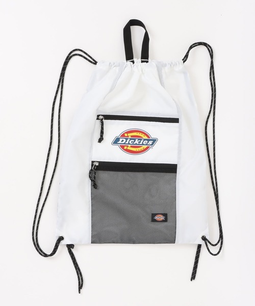 Dickies(ディッキーズ)の「【DICKIES/ディッキーズ】ロゴナップサック 巾着バッグ リュック 通学 ジム 部活 ストリート カジュアル 軽量 ユニセックス(バックパック/リュック・メンズ・ブラック/ブルー/チャコールグレー/ホワイト・FREE)」の2枚目の写真
