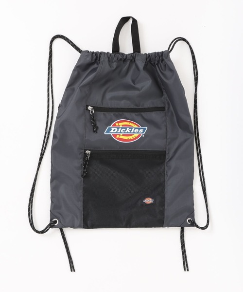 Dickies(ディッキーズ)の「【DICKIES/ディッキーズ】ロゴナップサック 巾着バッグ リュック 通学 ジム 部活 ストリート カジュアル 軽量 ユニセックス(バックパック/リュック・メンズ・ブラック/ブルー/チャコールグレー/ホワイト・FREE)」の4枚目の写真