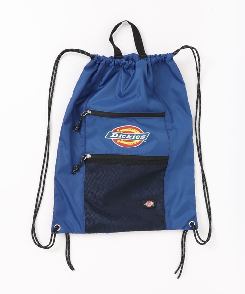 Dickies(ディッキーズ)の「【DICKIES/ディッキーズ】ロゴナップサック 巾着バッグ リュック 通学 ジム 部活 ストリート カジュアル 軽量 ユニセックス(バックパック/リュック・メンズ・ブラック/ブルー/チャコールグレー/ホワイト・FREE)」の1枚目の写真