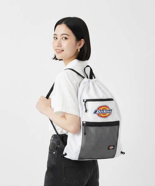 Dickies(ディッキーズ)の「【DICKIES/ディッキーズ】ロゴナップサック 巾着バッグ リュック 通学 ジム 部活 ストリート カジュアル 軽量 ユニセックス(バックパック/リュック・メンズ・ブラック/ブルー/チャコールグレー/ホワイト・FREE)」の14枚目の写真