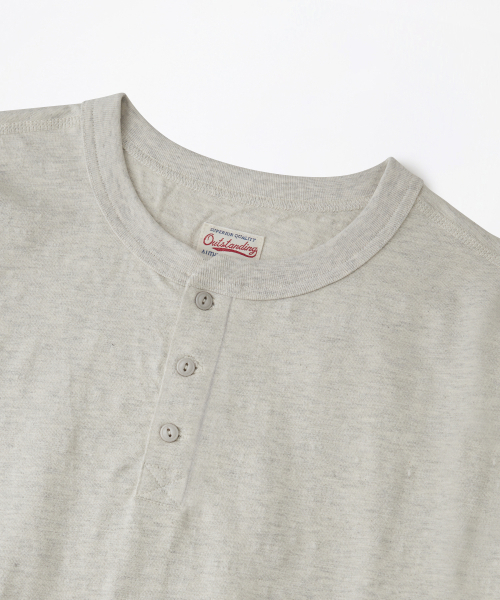 OUTSTANDING(アウトスタンディング)の「VINTAGE HENLEY NECK HALF SLEEVE TEE_1%OATMEAL(Tシャツ/カットソー・メンズ・その他・X-LARGE/LARGE/MEDIUM)」の3枚目の写真
