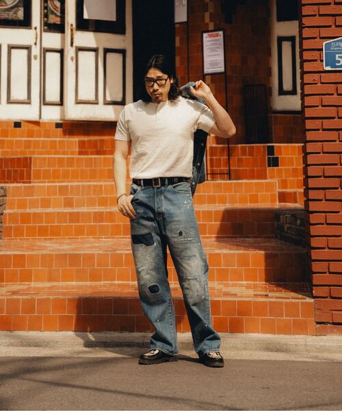 OUTSTANDING(アウトスタンディング)の「VINTAGE HENLEY NECK HALF SLEEVE TEE_1%OATMEAL(Tシャツ/カットソー・メンズ・その他・X-LARGE/LARGE/MEDIUM)」の7枚目の写真