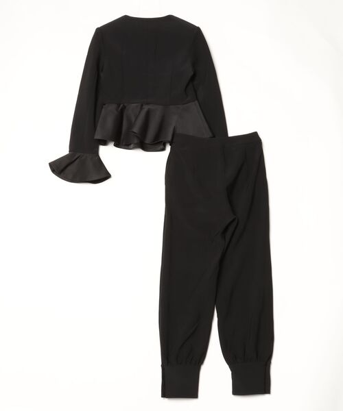 Lana821（ラナハニー）の「ペプラムトップス×パンツ セットアップ（セットアップ・レディース・ブラック・S/M）」の2枚目の写真
