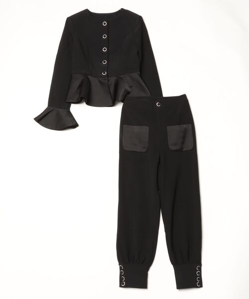 Lana821（ラナハニー）の「ペプラムトップス×パンツ セットアップ（セットアップ・レディース・ブラック・S/M）」の18枚目の写真