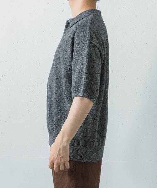 crepuscule（クレプスキュール）の「crepuscule　Co/Ra Moss Stitch Skipper（ニット/セーター・メンズ・グレー/ブラック/グリーン・1/2）」の7枚目の写真