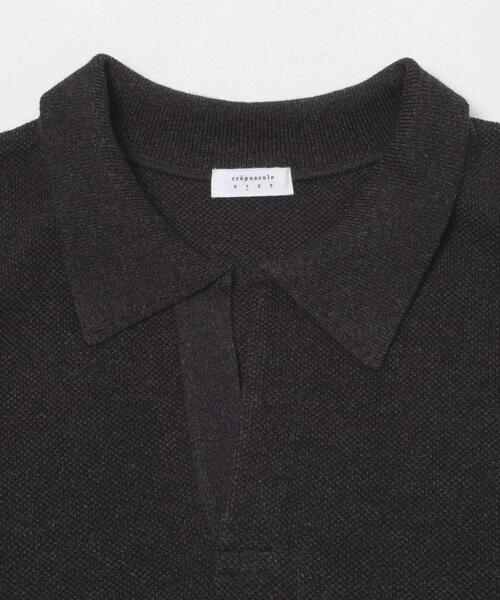 crepuscule（クレプスキュール）の「crepuscule　Co/Ra Moss Stitch Skipper（ニット/セーター・メンズ・グレー/ブラック/グリーン・1/2）」の15枚目の写真