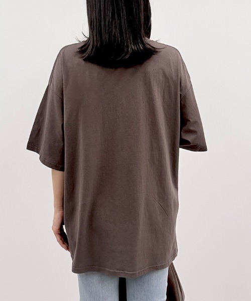 CLOTHY(クロシィ)の「【風通し◎お得なオフプライスアイテム】男女兼用C100ビッグTシャツ(Tシャツ/カットソー・メンズ・ブラック/ブラウン/オフホワイト・MEDIUM/X-LARGE/LARGE)」の15枚目の写真