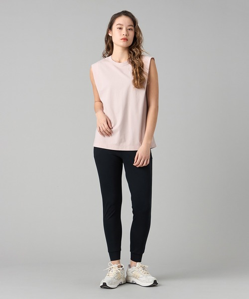 Chacott(チャコット)の「HandosomeCottonノースリーブTシャツ(Tシャツ/カットソー・レディース・ホワイト/ブラック/スモークピンク・M/L)」の14枚目の写真