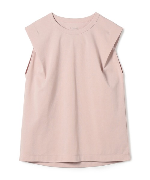 Chacott(チャコット)の「HandosomeCottonノースリーブTシャツ(Tシャツ/カットソー・レディース・ホワイト/ブラック/スモークピンク・M/L)」の16枚目の写真