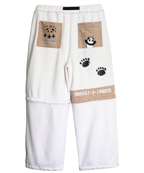 PANDIESTA（パンディエスタ）の「ミリタリー2WAYスウェットパンツ（スウェットパンツ・メンズ・ブラック/アイボリー・M/L/XL/XXL）」の6枚目の写真