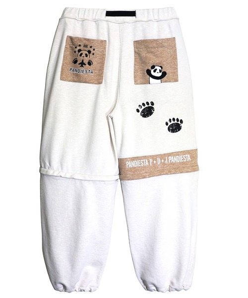 PANDIESTA（パンディエスタ）の「ミリタリー2WAYスウェットパンツ（スウェットパンツ・メンズ・ブラック/アイボリー・M/L/XL/XXL）」の12枚目の写真