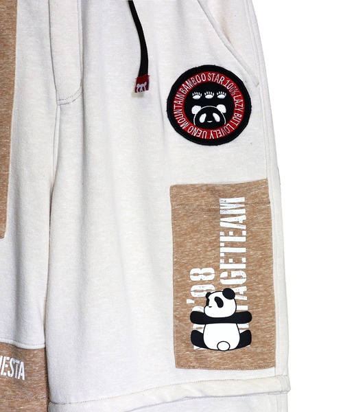PANDIESTA（パンディエスタ）の「ミリタリー2WAYスウェットパンツ（スウェットパンツ・メンズ・ブラック/アイボリー・M/L/XL/XXL）」の5枚目の写真