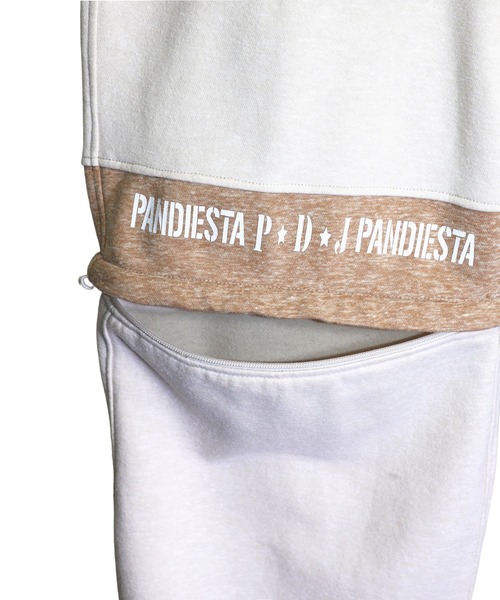 PANDIESTA（パンディエスタ）の「ミリタリー2WAYスウェットパンツ（スウェットパンツ・メンズ・ブラック/アイボリー・M/L/XL/XXL）」の9枚目の写真