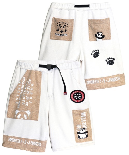 PANDIESTA（パンディエスタ）の「ミリタリー2WAYスウェットパンツ（スウェットパンツ・メンズ・ブラック/アイボリー・M/L/XL/XXL）」の14枚目の写真
