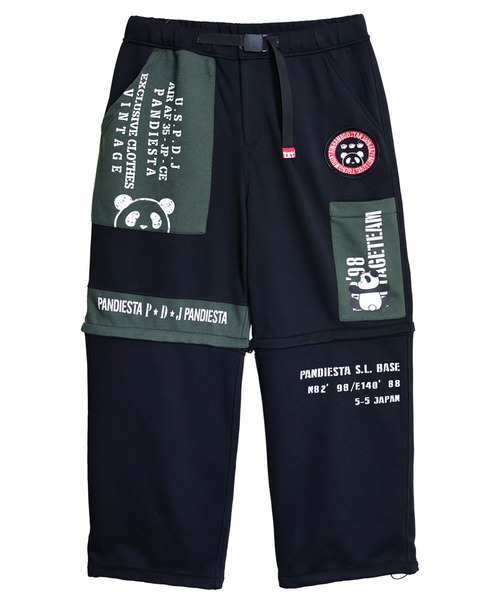 PANDIESTA（パンディエスタ）の「ミリタリー2WAYスウェットパンツ（スウェットパンツ・メンズ・ブラック/アイボリー・M/L/XL/XXL）」の17枚目の写真
