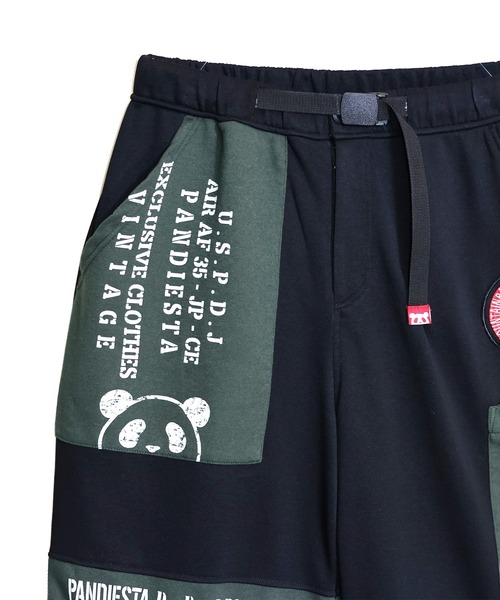 PANDIESTA（パンディエスタ）の「ミリタリー2WAYスウェットパンツ（スウェットパンツ・メンズ・ブラック/アイボリー・M/L/XL/XXL）」の18枚目の写真