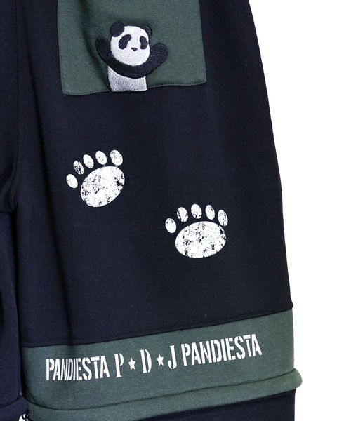 PANDIESTA（パンディエスタ）の「ミリタリー2WAYスウェットパンツ（スウェットパンツ・メンズ・ブラック/アイボリー・M/L/XL/XXL）」の22枚目の写真