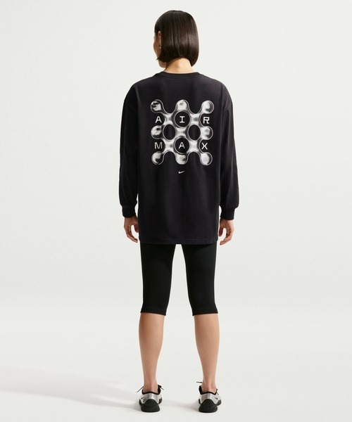 NIKE（ナイキ）の「ナイキ NIKE ナイキ   NSW OS AM95 GPX L/S Tシャツ（Tシャツ/カットソー・レディース・ブラック/ホワイト・S/M/L/XL）」の9枚目の写真