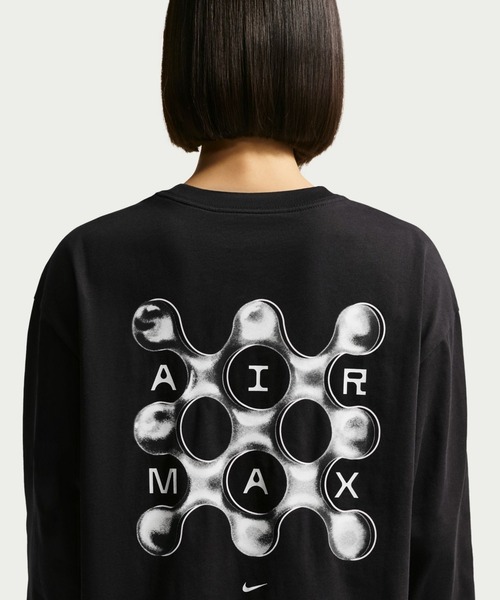 NIKE（ナイキ）の「ナイキ NIKE ナイキ   NSW OS AM95 GPX L/S Tシャツ（Tシャツ/カットソー・レディース・ブラック/ホワイト・S/M/L/XL）」の10枚目の写真