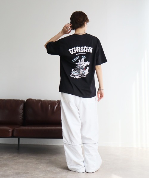 VISION STREET WEAR(ヴィジョンストリートウェア)の「【VISION STREET WEAR/ヴィジョン ストリート ウェア】アソート ゴーストグラフィックデザイン 半袖Tシャツ(Tシャツ/カットソー・メンズ・ブルー系1/ブラック系1/ブラック系3/ブルー系3/ホワイト系1/ホワイト系2/ブルー系2/ブラック系2/ホワイト系3・M/L/LL)」の13枚目の写真