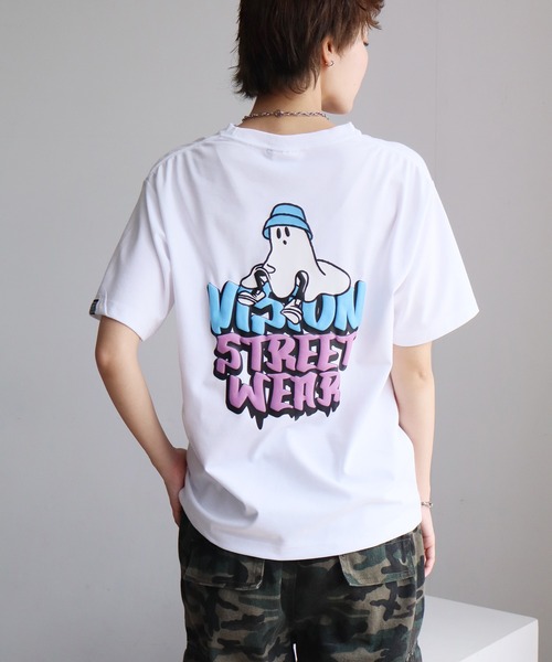 VISION STREET WEAR(ヴィジョンストリートウェア)の「【VISION STREET WEAR/ヴィジョン ストリート ウェア】アソート ゴーストグラフィックデザイン 半袖Tシャツ(Tシャツ/カットソー・メンズ・ブルー系1/ブラック系1/ブラック系3/ブルー系3/ホワイト系1/ホワイト系2/ブルー系2/ブラック系2/ホワイト系3・M/L/LL)」の16枚目の写真