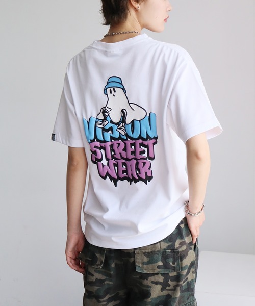 VISION STREET WEAR(ヴィジョンストリートウェア)の「【VISION STREET WEAR/ヴィジョン ストリート ウェア】アソート ゴーストグラフィックデザイン 半袖Tシャツ(Tシャツ/カットソー・メンズ・ブルー系1/ブラック系1/ブラック系3/ブルー系3/ホワイト系1/ホワイト系2/ブルー系2/ブラック系2/ホワイト系3・M/L/LL)」の17枚目の写真