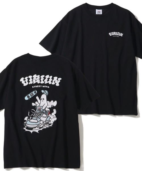 VISION STREET WEAR(ヴィジョンストリートウェア)の「【VISION STREET WEAR/ヴィジョン ストリート ウェア】アソート ゴーストグラフィックデザイン 半袖Tシャツ(Tシャツ/カットソー・メンズ・ブルー系1/ブラック系1/ブラック系3/ブルー系3/ホワイト系1/ホワイト系2/ブルー系2/ブラック系2/ホワイト系3・M/L/LL)」の15枚目の写真