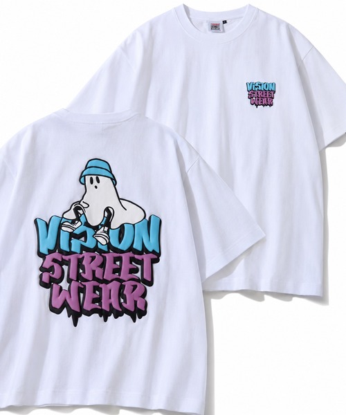 VISION STREET WEAR(ヴィジョンストリートウェア)の「【VISION STREET WEAR/ヴィジョン ストリート ウェア】アソート ゴーストグラフィックデザイン 半袖Tシャツ(Tシャツ/カットソー・メンズ・ブルー系1/ブラック系1/ブラック系3/ブルー系3/ホワイト系1/ホワイト系2/ブルー系2/ブラック系2/ホワイト系3・M/L/LL)」の22枚目の写真