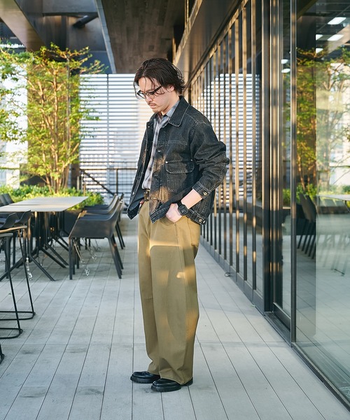 STUDIOUS（ステュディオス）の「【STUDIOUS】Barrel Chino Pants（チノパンツ・メンズ・ベージュ/クリーム/カーキ・2/1/3）」の4枚目の写真