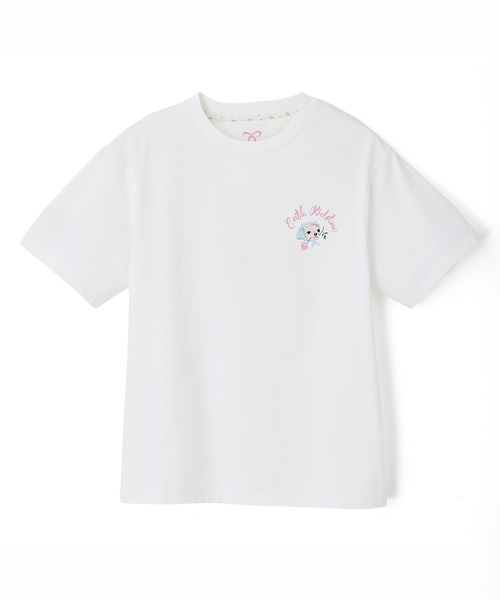 Cath Kidston(キャスキッドソン)の「オーバーサイズTシャツ Cath Kidston Biggie(Tシャツ/カットソー・レディース・ピンク/ホワイト・FREE)」の6枚目の写真