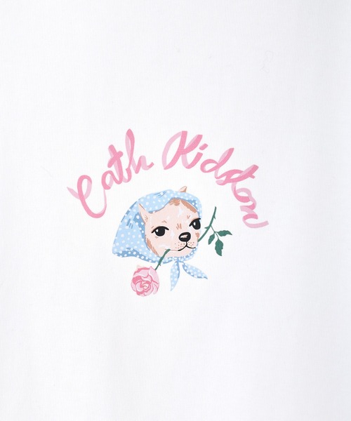 Cath Kidston(キャスキッドソン)の「オーバーサイズTシャツ Cath Kidston Biggie(Tシャツ/カットソー・レディース・ピンク/ホワイト・FREE)」の8枚目の写真