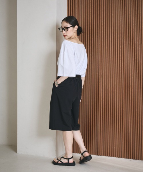 LEPSIM（レプシィム）の「《レプクル》オフショルワイドT　242876（Tシャツ/カットソー・レディース・チャコールグレー/オフホワイト/パープル・FREE）」の9枚目の写真