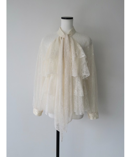 celon(セロン)の「lace bow tiered blouse(シャツ/ブラウス・レディース・アイボリー・FREE)」の2枚目の写真
